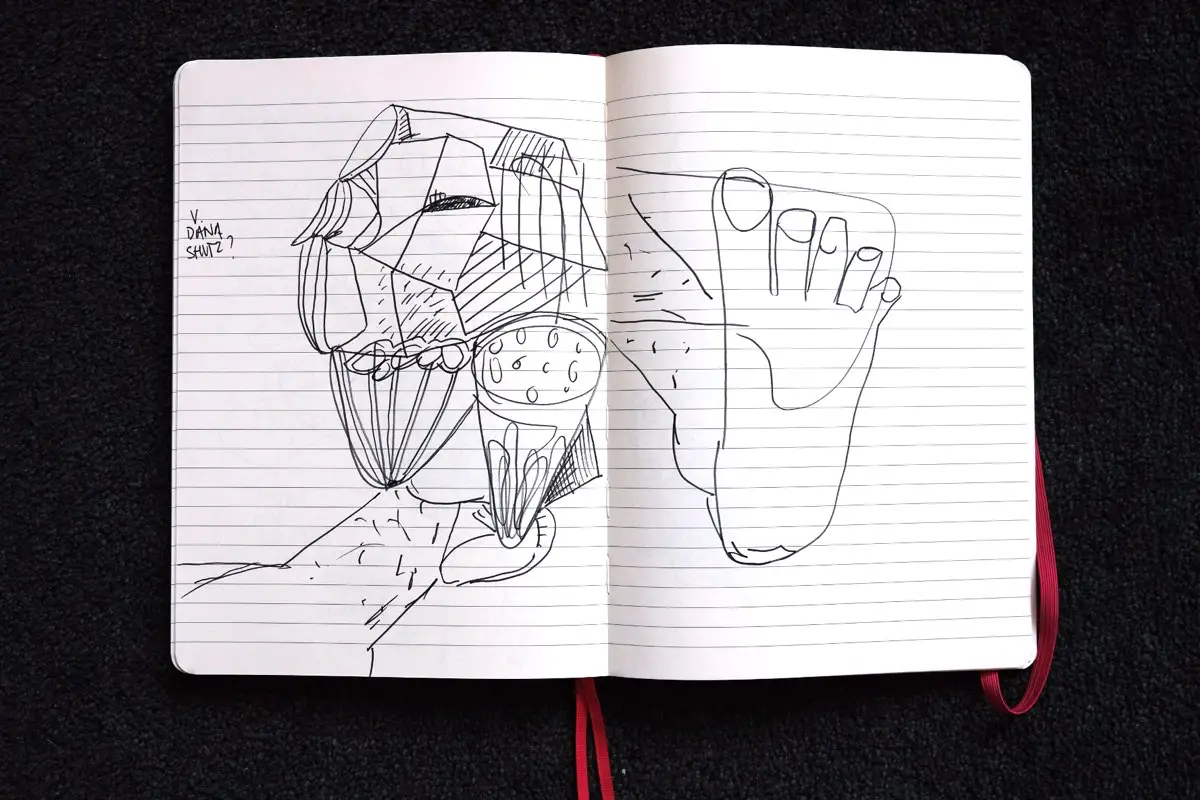 Sketchbook drawing.