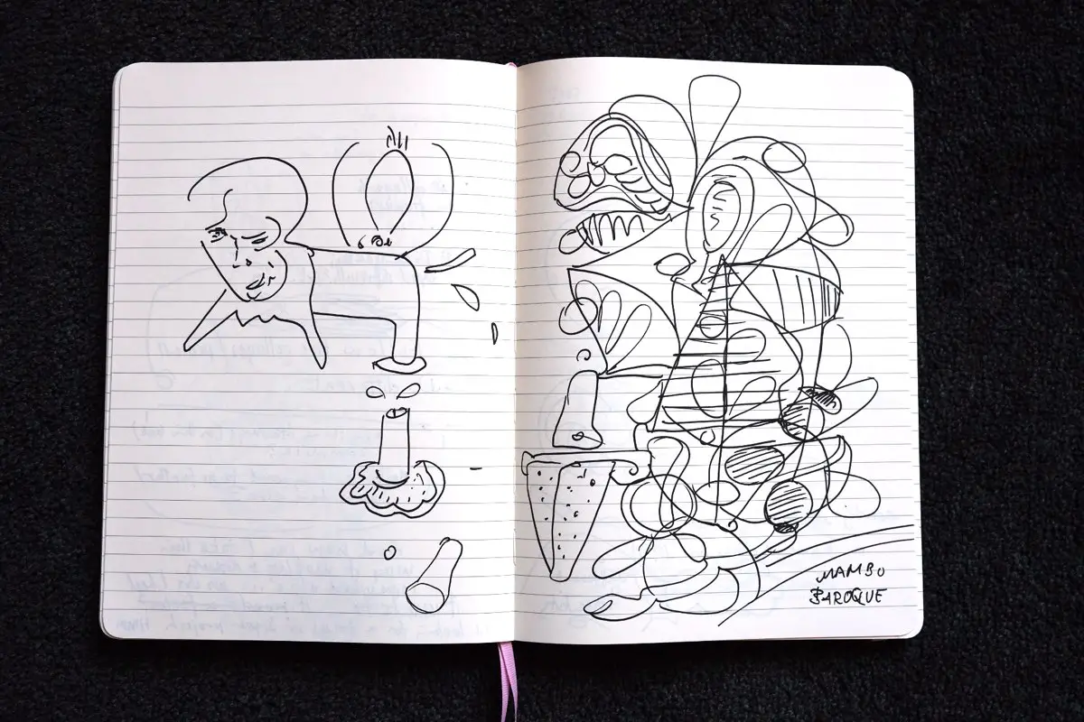 Sketchbook drawing.