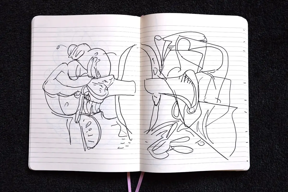 Sketchbook drawing.