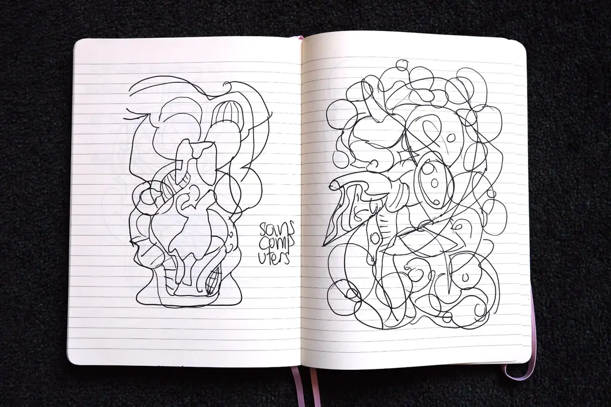 Sketchbook drawing.