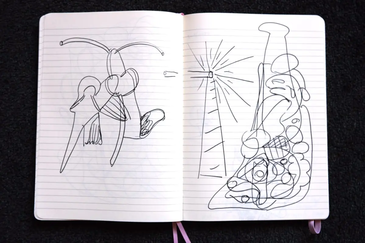 Sketchbook drawing.