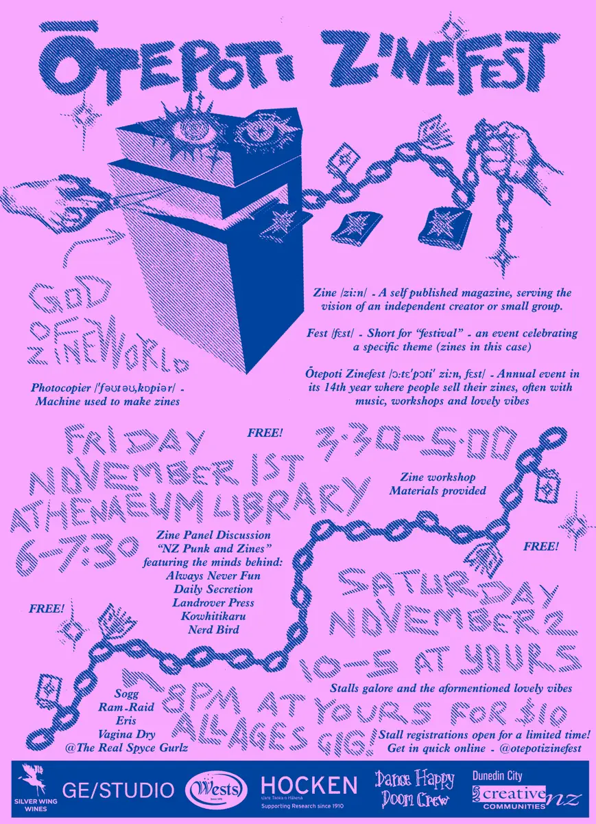 A poster for Zinefest.